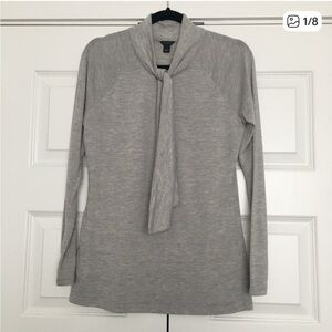 Ann Taylor Light Gray Blouse